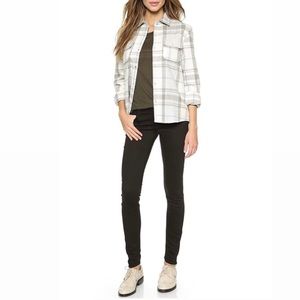 MOTHER the looker jeans in lies and shadows grey